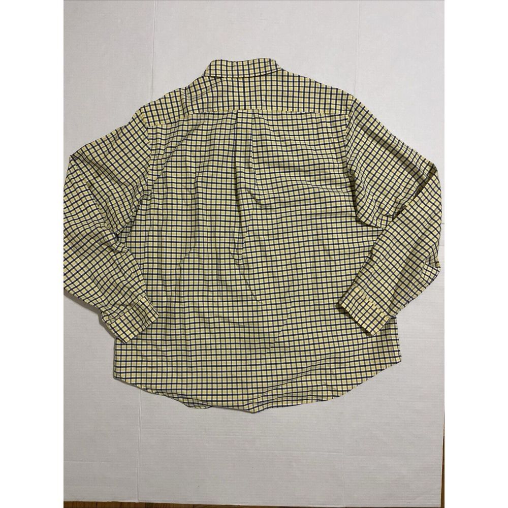 Polo Ralph Lauren Yellow Blue Plaid Oxford Button Down Shirt Sz 2XL Flesh Pony - Picture 3 of 12